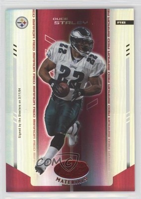 2004 Leaf Certified Materials Mirror Red 87/100 Duce Staley #97 6ks