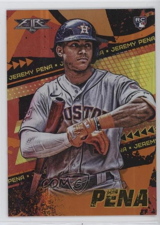 2022 Topps Fire Orange /299 Jeremy Pena #71 Rookie RC