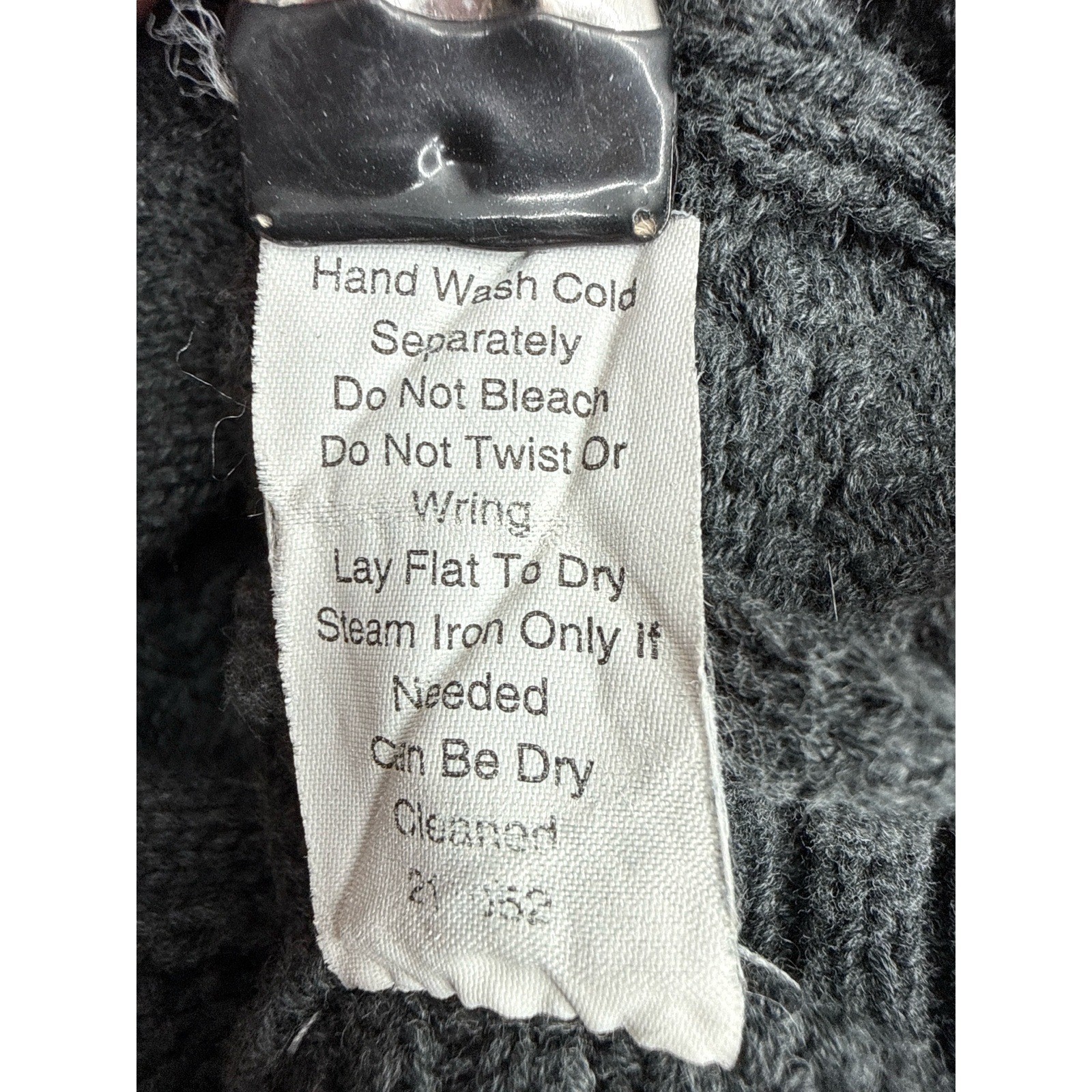 Cabi Gray Patchwork Cable Knit Oversized Batwing … - image 10