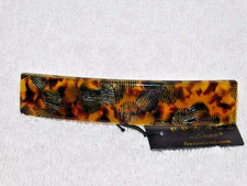ROMANTIC France Luxe RECTANGLE BARRETTE in Spot TORTOISE Handmade French Clip