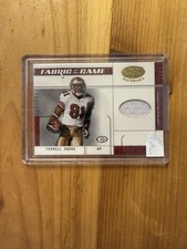 Terrell Owen’s Patch 03/ 25 Fabric Of The Game Certified Logo