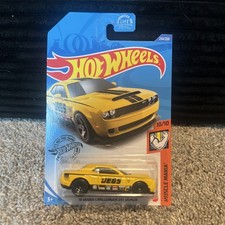 2019 Hot Wheels JEGS Yellow 18 Dodge Challenger SRT Demon