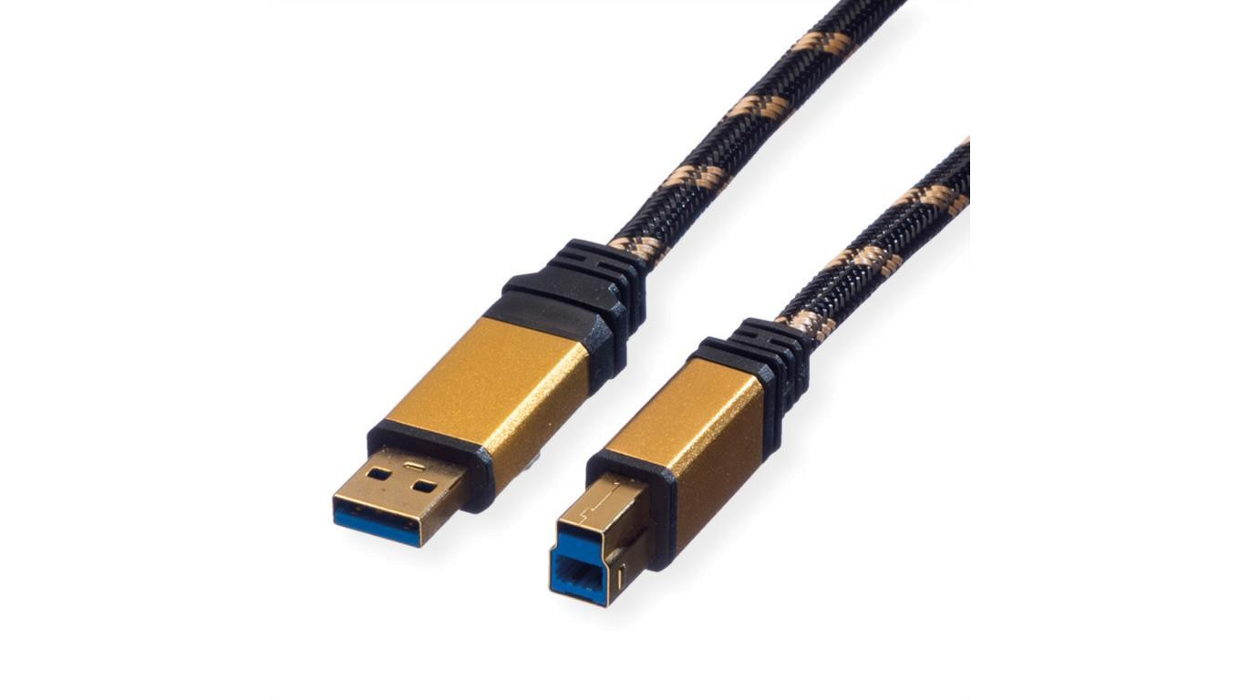 Кабель ROLINE GOLD USB 3.2 Gen 1, тип A-B, 3 м