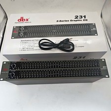 dbx 231 Dual  Channel 31  Band Graphic Equalizer Rackmount Pro Audio EQ-TESTED