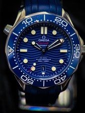 2023 OMEGA Seamaster Diver 300M 42mm Blue Dial Rubber Strap 300m Box/Papers