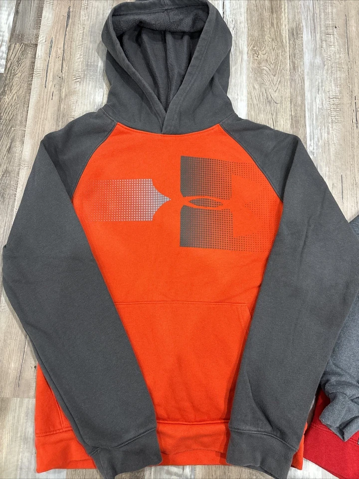 Boys 3 pack Under Armour, Fruit Of The Loom, And Xersion Hoodies Sizes 10/12  - Image 2 of 4