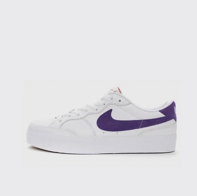 Nike Zoom Pogo Plus SB DZ4916-100 White Court Purple Women's Size 13 NWOB