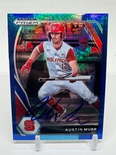 2021 Panini Prizm Draft Picks Austin Murr #PDP165 Blue Pulsar Prizm (RC) SIGNED
