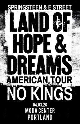 Bruce Springsteen Land of Hope and Dreams 2026 Portland Framed
