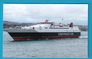 Original PC Size Real Photo Isle Of Man Steam Packet VIKING II