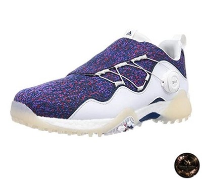 [Adidas Golf] Women's Codechaos Boa 21 Golf Shoes White/Acid Yellow/Blue Oxide