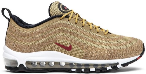 Wmns Air Max 97 LX Swarovski Metallic Gold Black Red UK 5 US 7.5