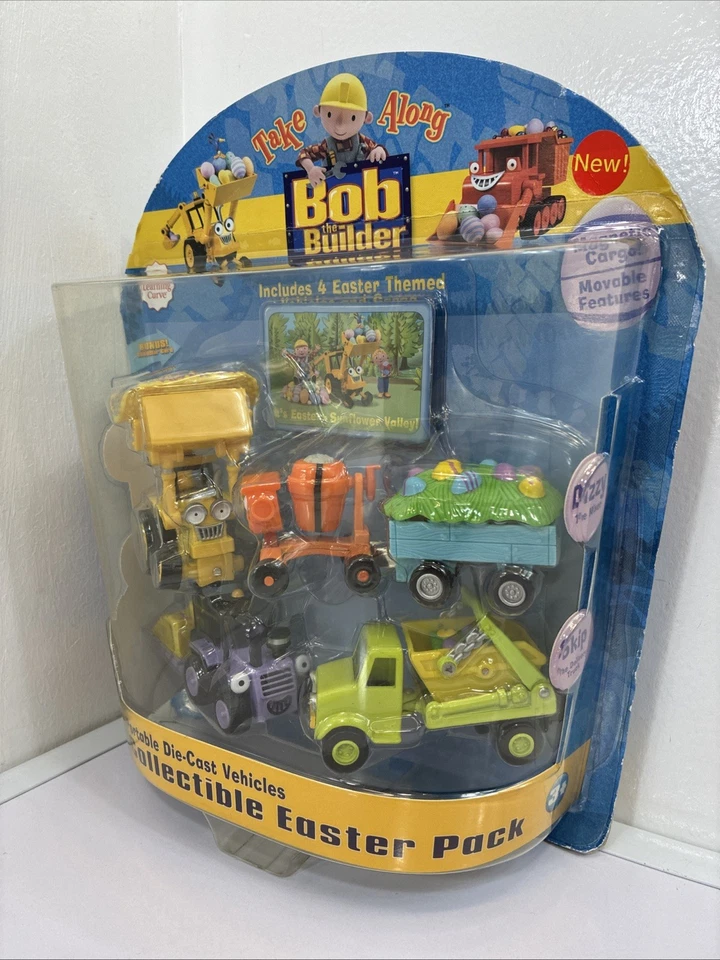 Bob The Builder Portable Die-Cast Easter Pack - 6 Vehicles NEW FACTORY SEALED!! - Image 2 of 4