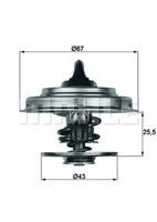 Behr Thermostat KüHlmittel TX 18 71D FüR T2 LN1 Mercedes Vario B670 B668 B667