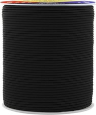 1.5mm Black Elastic Cords - 109 YD Durable Stretchy String for Jewelry Crafts