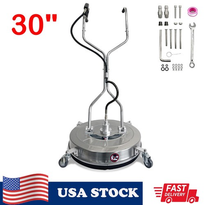#ad 30quot; Pressure Washer Surface Cleaner Stainless Steel Dual Handle 5200PSI Washer $235.99