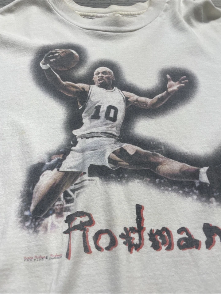 Rodmania Rodman Tee Shirt Vintage Dennis Rodman Fanclub Size Xl 1990s Bulls Nba - Image 3 of 4