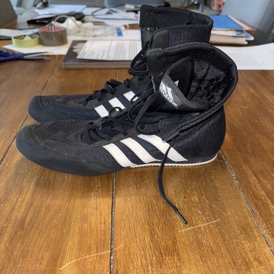 Adidas Box Hog 2.0 Boxstiefel, schwarz Größe UK 10 Erwachsene