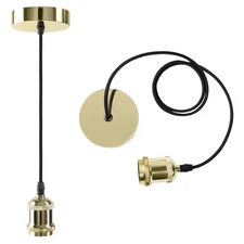 Vintage Mini Pendant Light Kit - UL E26 Lamp Socket - Industrial Edison Retro...