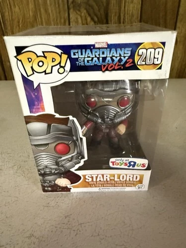 Funko Pop Star-Lord Vinyl Figure TRU Exclusive 209 Guardians Of The Galaxy Vol 2