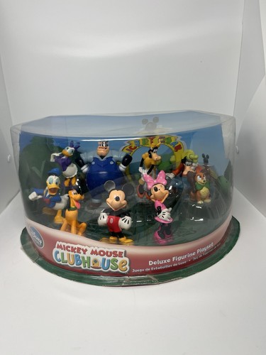Disney Store Mickey Mouse Clubhouse Deluxe Figurine Set w/ Mickey & Friends