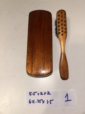 Shoes Polish Brush Set Hand Made Blonde Bristles Wood Handle