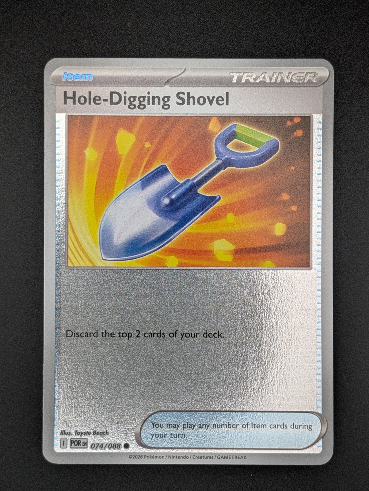 Hole-Digging Shovel - Reverse Holo - Perfect Order 74/88 - Pokemon - NM 🐙