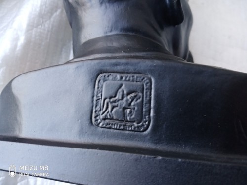 Büste Maksim Gorki russischer sowjetischer Schriftsteller UdSSR Vintage Statue Figur Metall - Bild 7 von 9