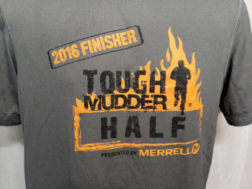 Merrell 2016 Tough Mudder Finisher Half Run Adult Medium Gray Jersey - Picture 4 of 10