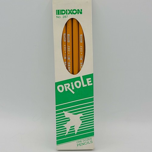 Vintage Pencils One Dozen Dixon No. 287 Oriole No.2 Pencils Unsharpened - Picture 2 of 7