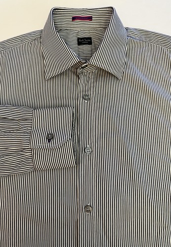 $355 PAUL SMITH LONDON Made In Italy Shirt Men 16.5/42 Business Preppy Button Up - Picture 2 of 15
