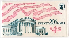Scott #BK140A 20¢ Flag over Supreme Court Booklet of 20 Stamps - MNH