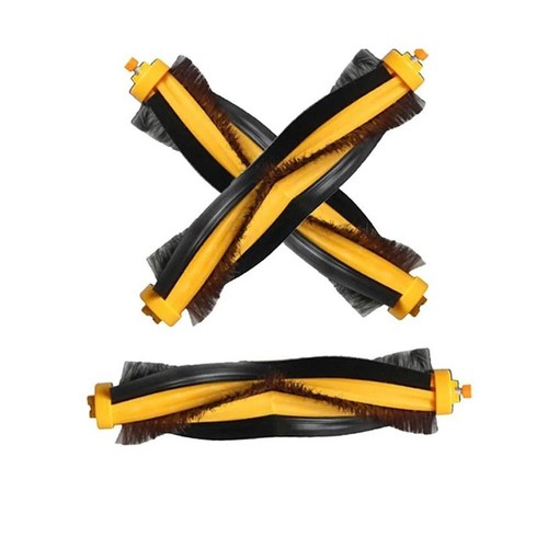 Black Main Roller Brush Sweeping Robot Spare Parts Hybrid Robot Vacuum