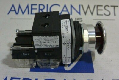 Allen Bradley 800TC-FXQH2RA5 Series U 30mm Push Pull Device 800T PB Pushbutton