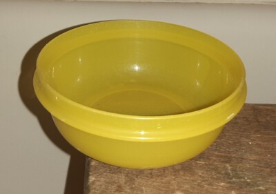 Tupperware 2208 Schüssel 300 ml Quick Chef Bungee Ø 12,5 cm Gelb ohne Deckel 