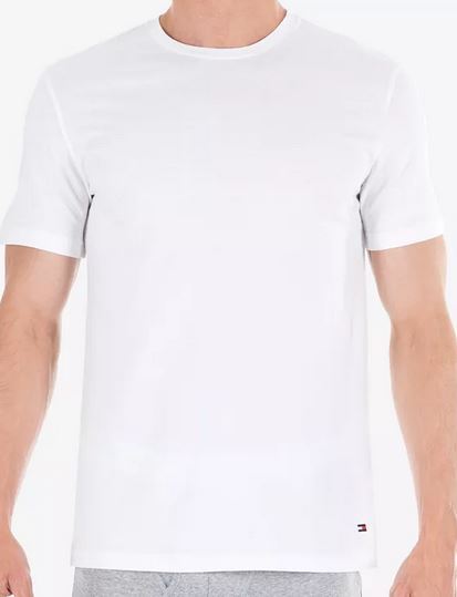 Tommy Hilfiger Men 3 Whites Crew-neck Undershirt Top Size L 100 