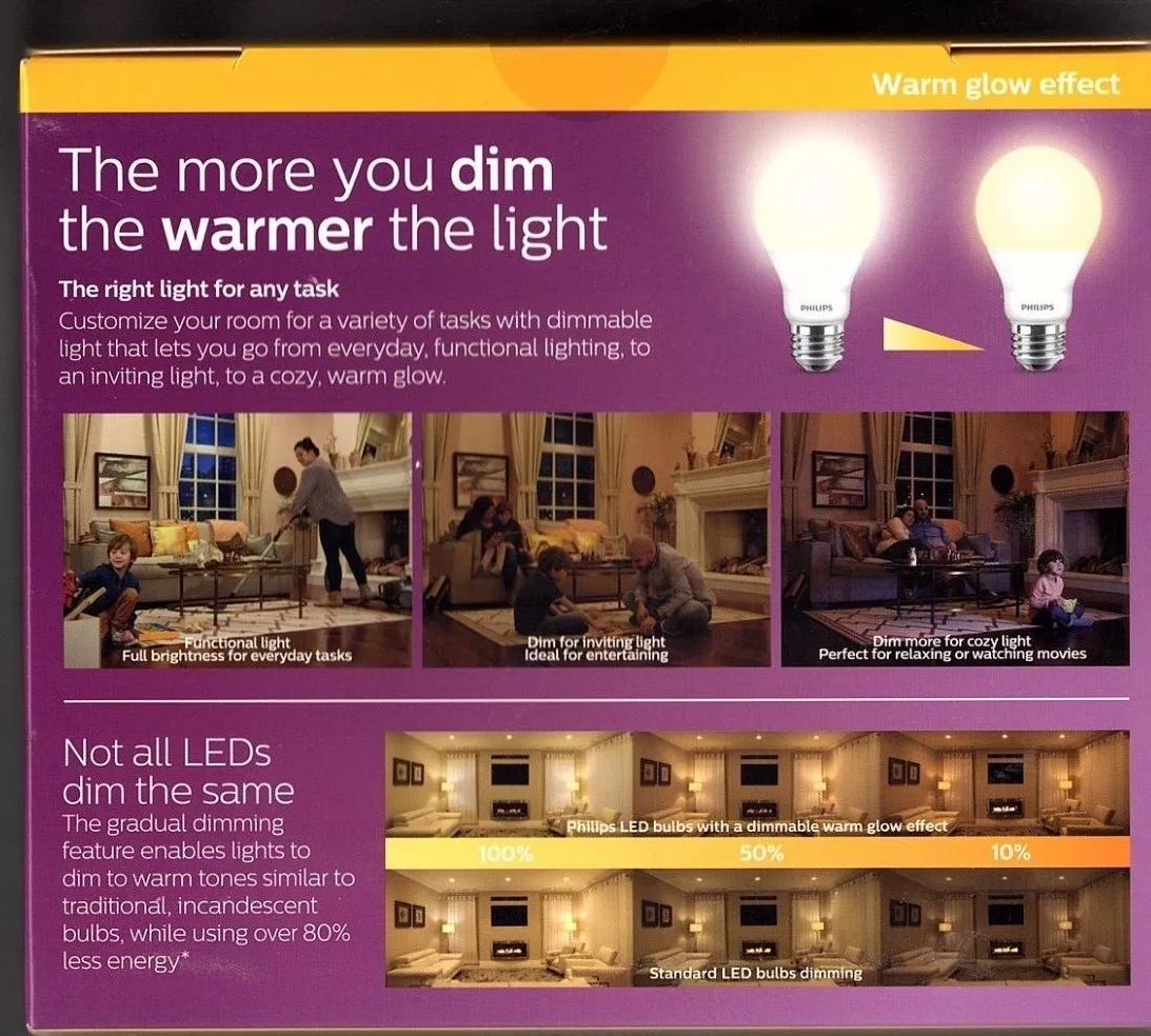 Warm glow light on sale bulbs