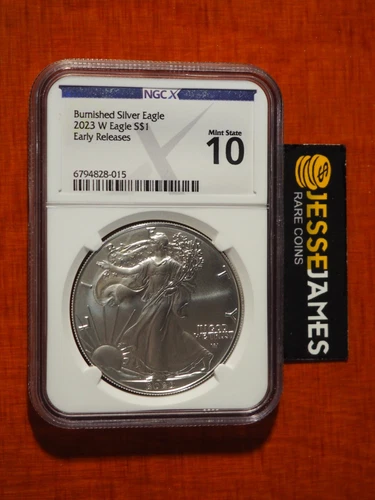Photo of a 2023-W American Silver Eagle from an eBay listing that sold on Dec 28, 2025