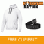 Gratuite Blanc 2800 En Riche Sweat Coton Ceinture Travail Capuche Snickers Uzw8qxdz