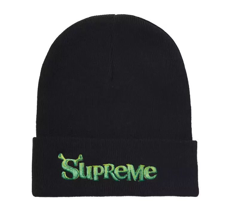 Bonnet Supreme Shrek NOIR FW21 NEUF