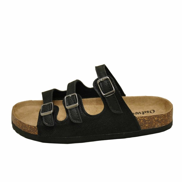three buckle sandals