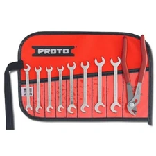 Blackhawk by Proto, J3200D, Angle Open End Wrench Set, 9 Pc, Satin
