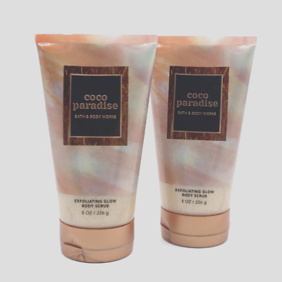 Bath & Body Works Coco Paradise Creamy Body Scrub 8oz 2 pack   NEW