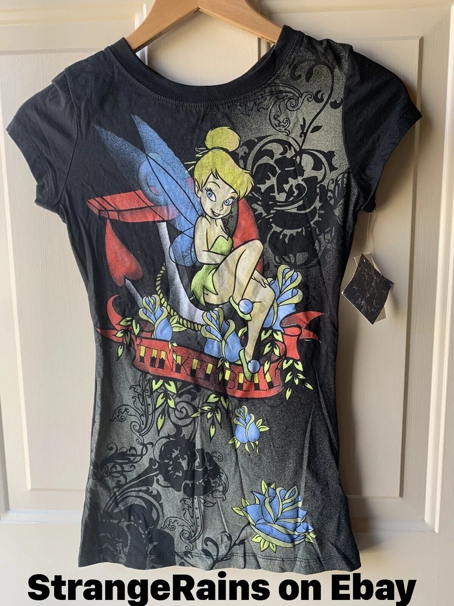 Disney TINKERBELL Junior T shirts - Peter Pan Disneyana - New w