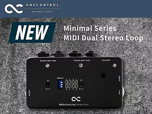 One Control Minimal Series Midi Dual Stereo Loop / 2 Loop Switch