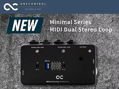 One Control Minimal Series Midi Dual Stereo Loop / 2 Loop Switch Brandneu