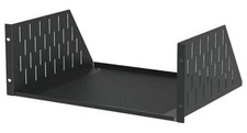 Image of 4U Black Vented Rack Shelf - 368mm Deep - R1194/4UVK