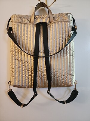 NWOT MICHAEL Kors Winnie Lg Quilted Canvas Drawstring  display picture 1