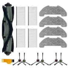 16 Pcs Replacement Part Kit for Airrobo P30 Vacuum Cleaner 1 Main Brush 4 Fil...