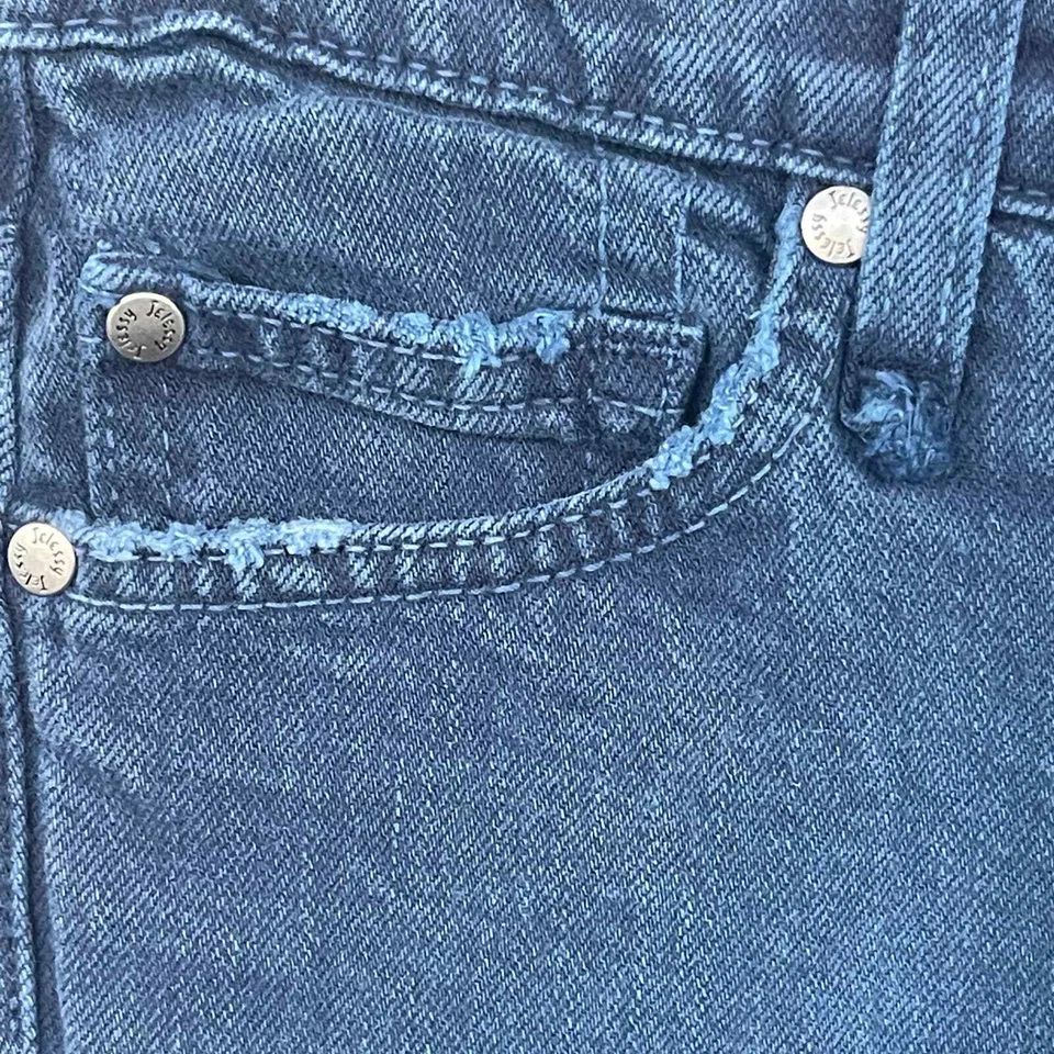 Jeans Jelessy para mujer talla 26 azul tiro bajo pierna recta Foto 3 de 4